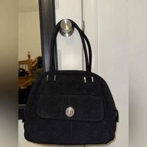 Vera Bradley Black Quilted Shoulder Bag